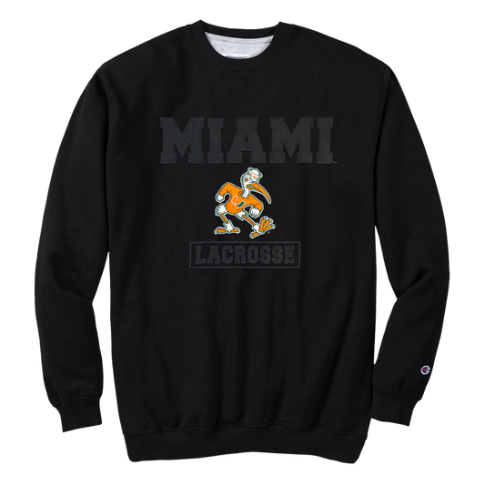 Miami U Adult Lacrosse Crewneck