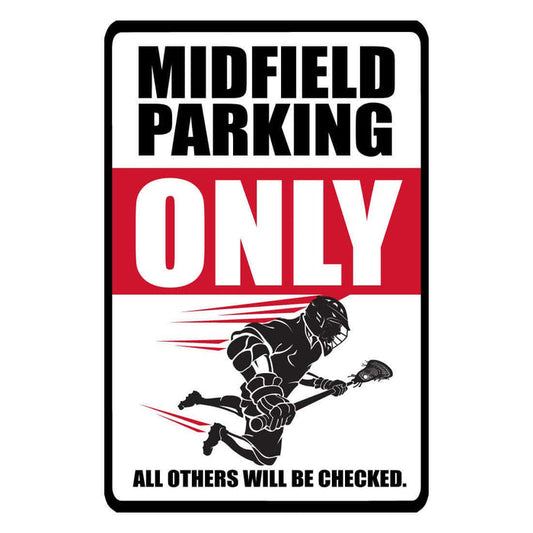 Midfield Parking Only Sign Boys