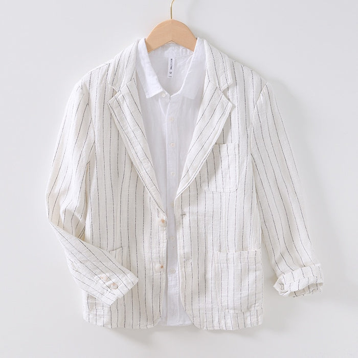 Milano-Calou Relaxed Fit Linen Blazer