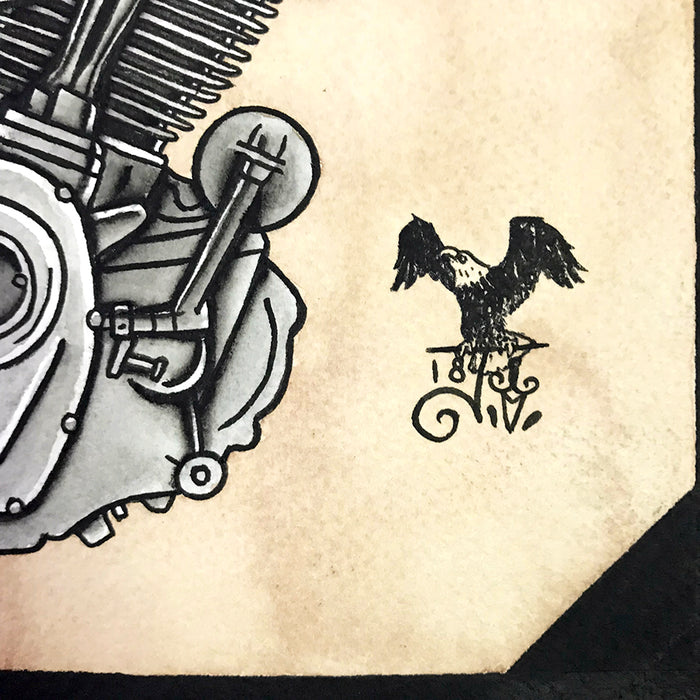 Milwaukee-Eight Engine Pinup Print