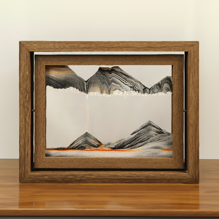 Misty Sunrise™️ Artistic Floating Hourglass Frame