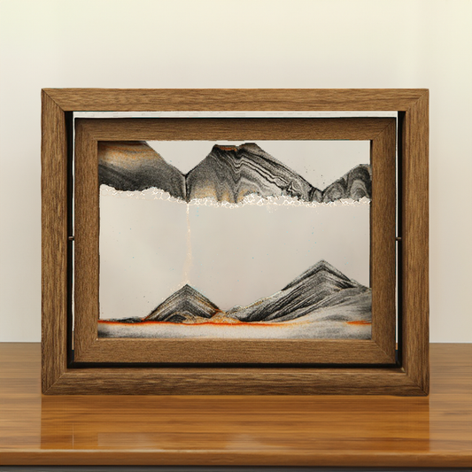 Misty Sunrise™️ Artistic Floating Hourglass Frame