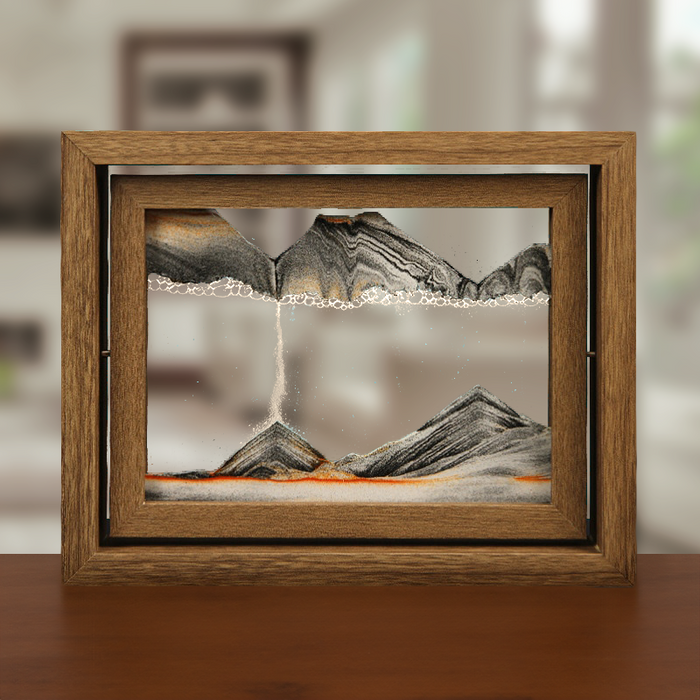 Misty Sunrise™️ Artistic Floating Hourglass Frame