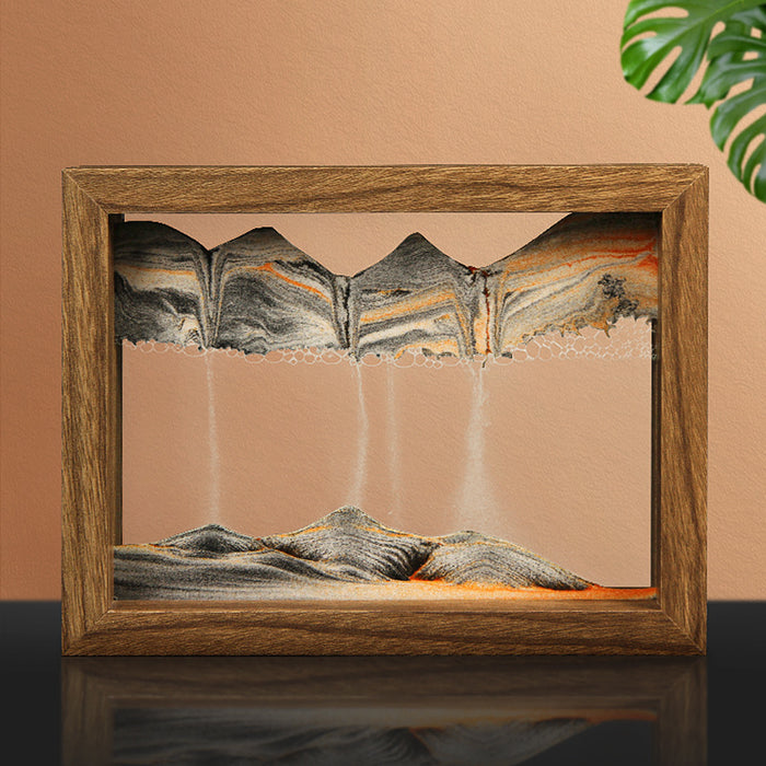 Misty Sunrise™️ Artistic Floating Hourglass Frame