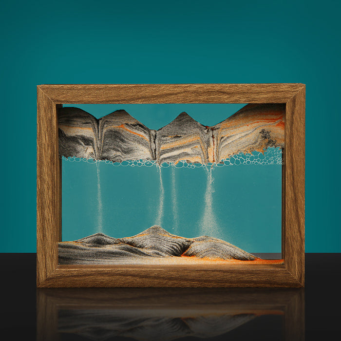 Misty Sunrise™️ Artistic Floating Hourglass Frame