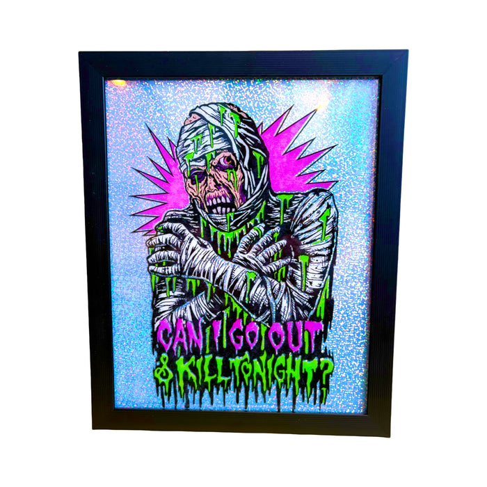 Mummy Framed Holographic Print