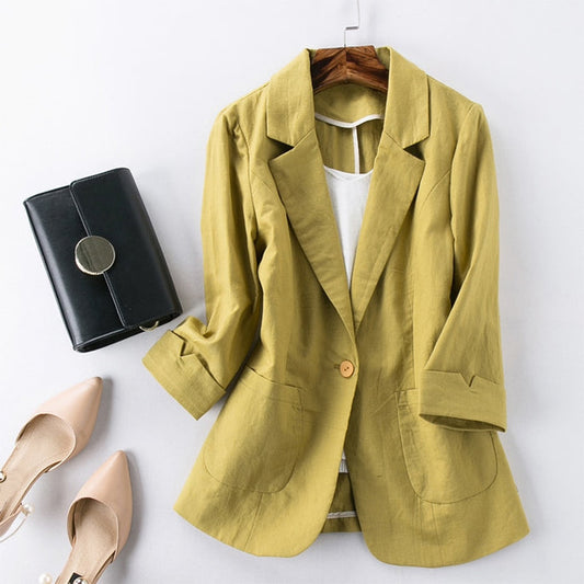Natalia LuxeLinen™ Modern Chic Blazer