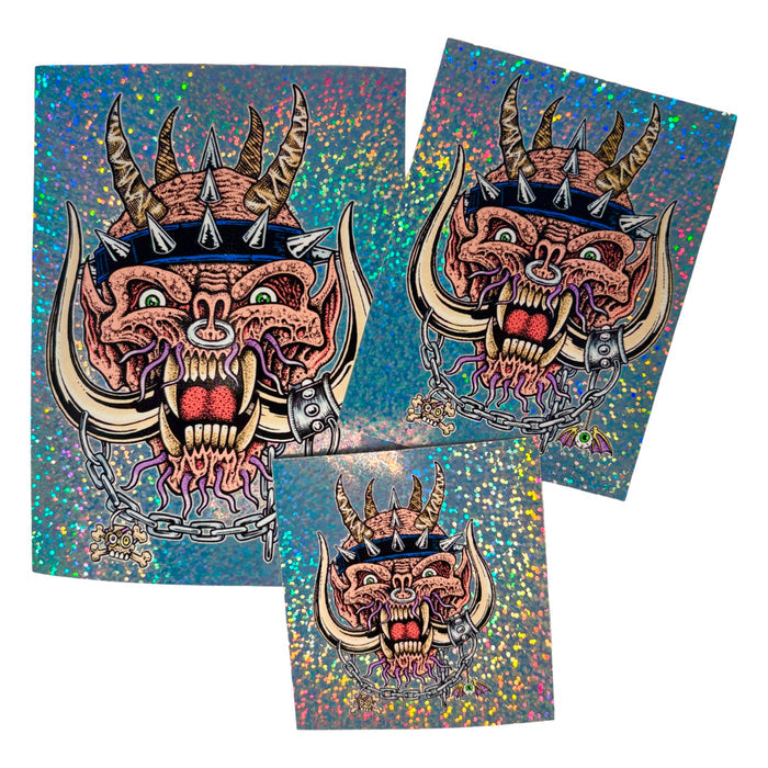 Odërhead Glitter Sticker