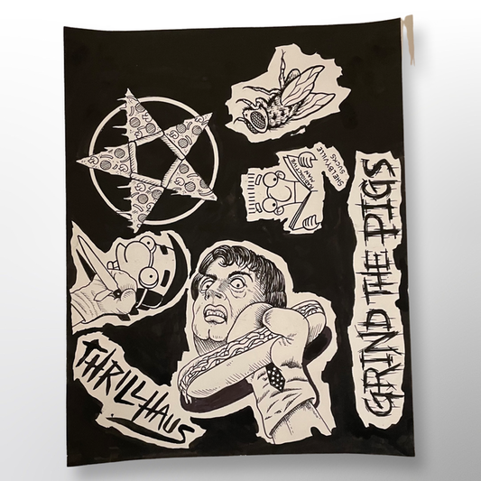 Old School Thrillhaus Designs - Original Drawings