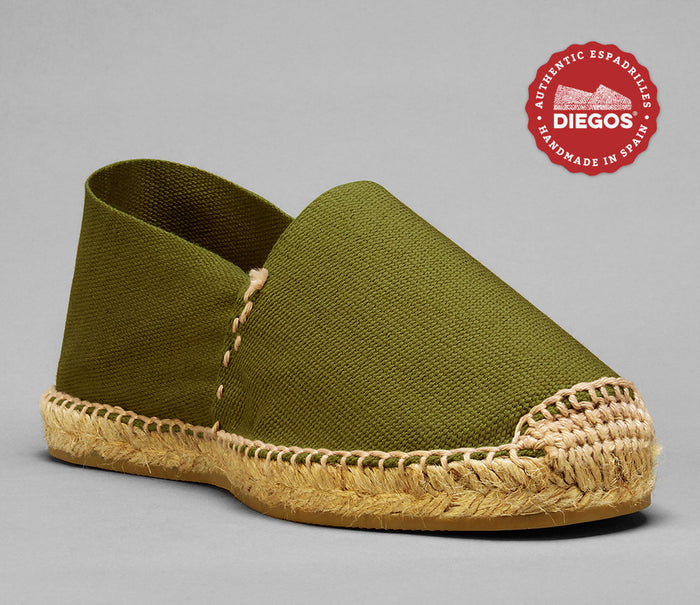 Olive green espadrilles