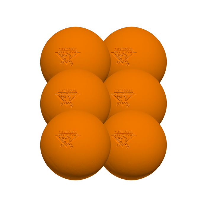Orange Lacrosse Balls- 6 Pack