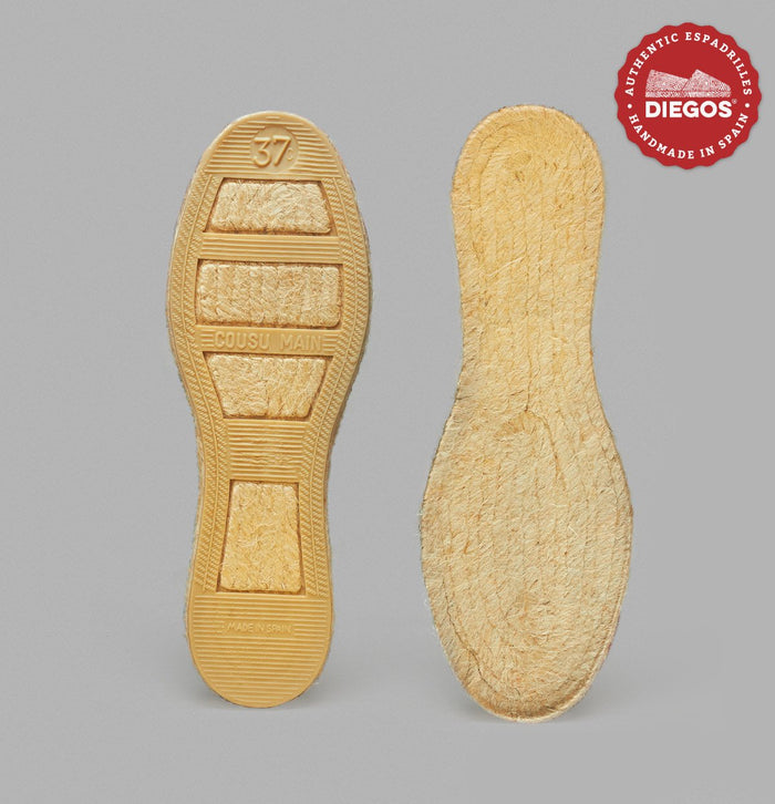 Original straight sole - partial rubber
