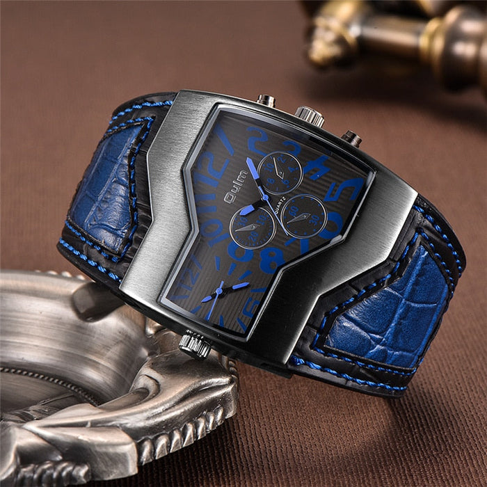 Oulm Modish Leather Watch