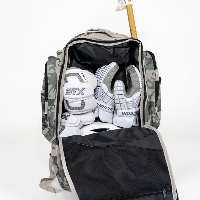Overtime Navy Camo Adult Lacrosse Backpack