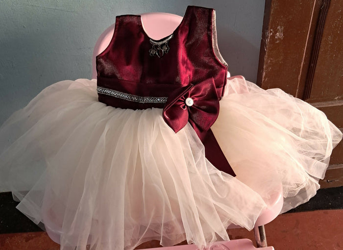 Party Wear Frock(Maroon)