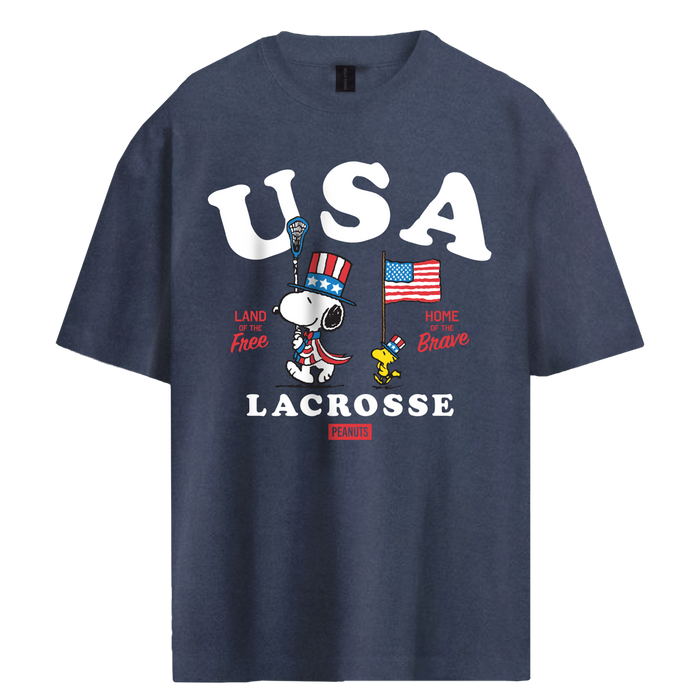 Peanuts USA Lacrosse Tee