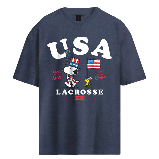 Peanuts USA Lacrosse Tee