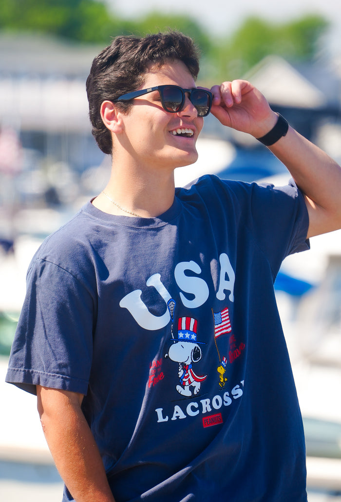 Peanuts USA Lacrosse Tee
