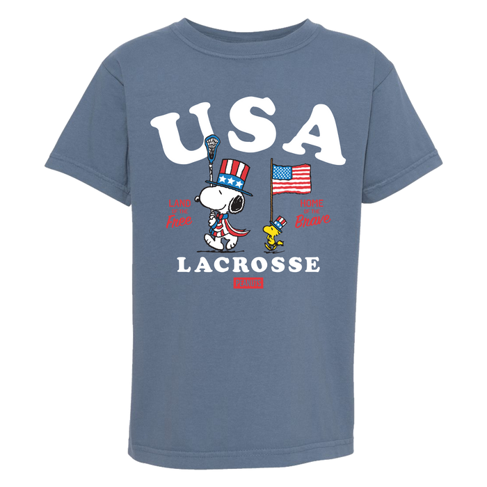 Peanuts USA Lacrosse Tee