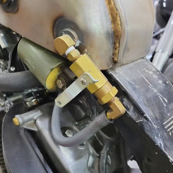 Petcock Fuel Valve Plumbing Kit for TJBC Gas Tanks