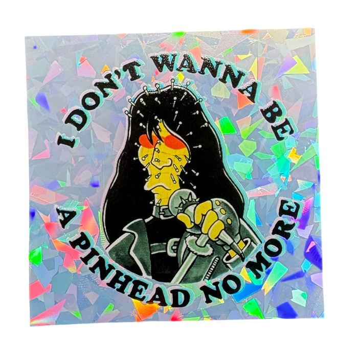Pinhead No More Holo Sticker