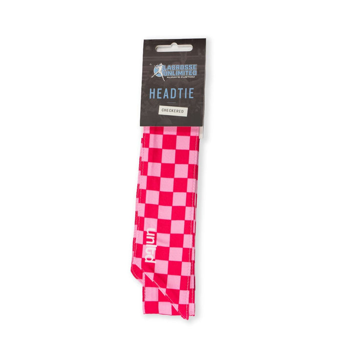 pink lacrosse check head tie