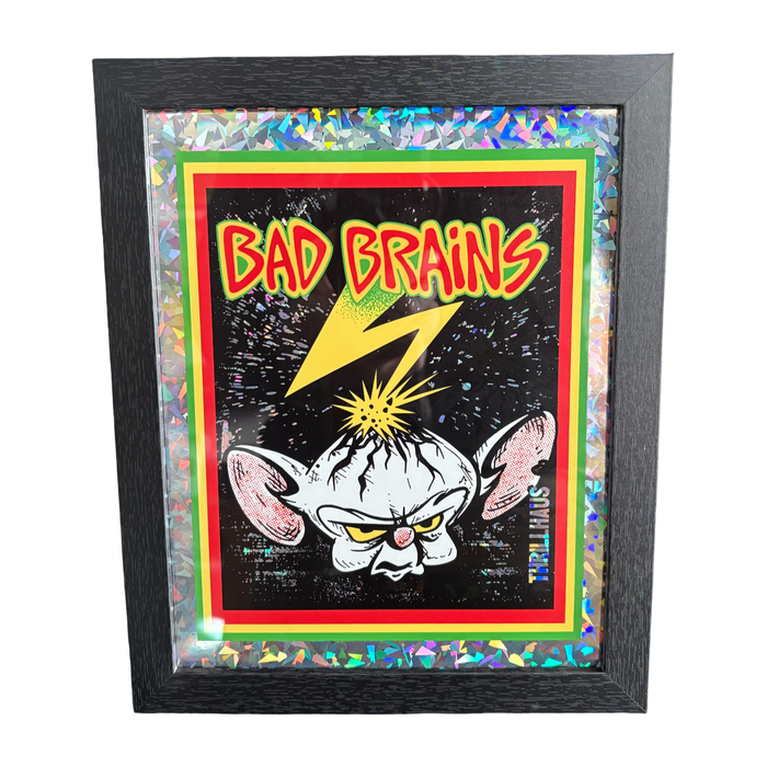 Pinky and the Bad Brain Framed Holographic Print
