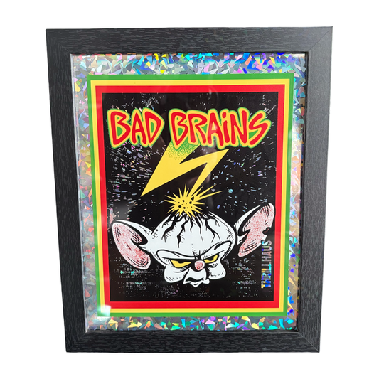 Pinky and the Bad Brain Framed Holographic Print