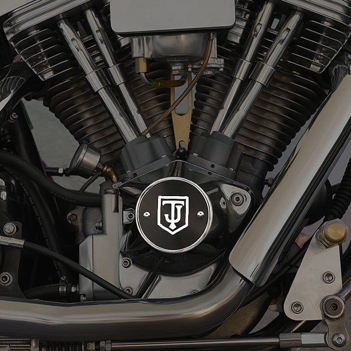 Points Cover for Big Twin Sportster Harley Davidson - Reversible Design