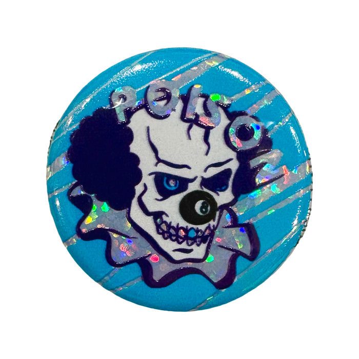 Poison Clown 1.25” Glitter Button