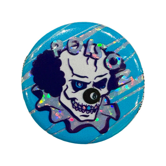 Poison Clown 1.25” Glitter Button