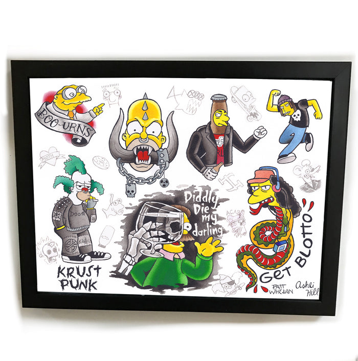 Punk Simpsons Tattoo Flash