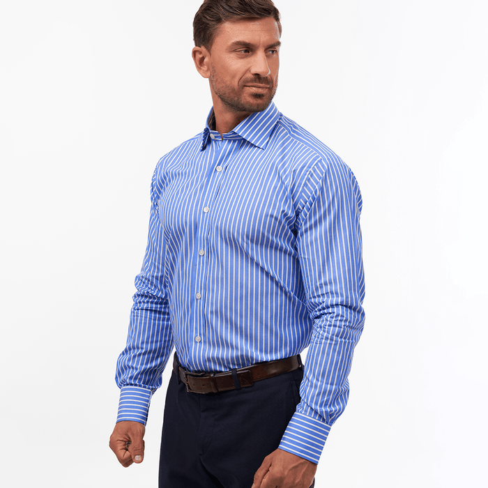 Regent Stripe Azure Formal Shirt