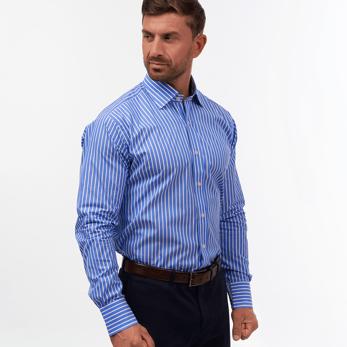 Regent Stripe Azure Formal Shirt