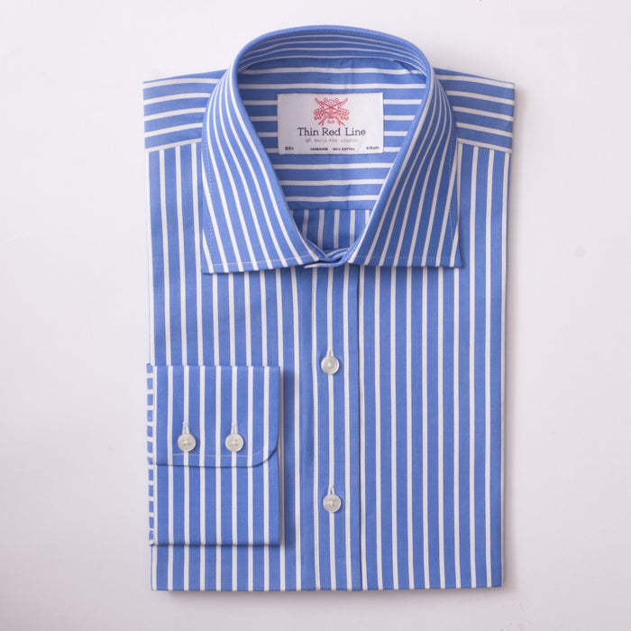 Regent Stripe Azure Formal Shirt