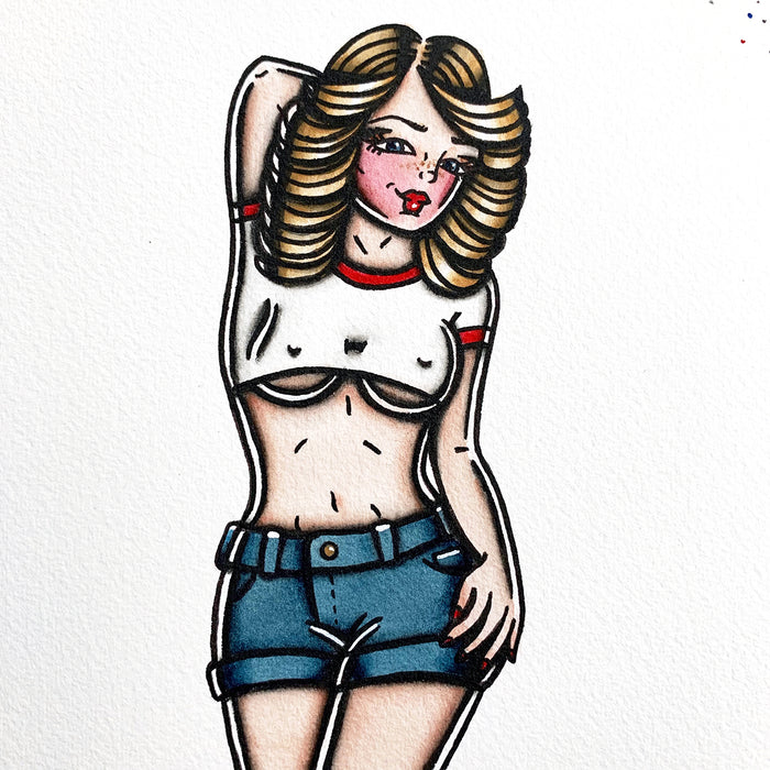 Roller Girl Print