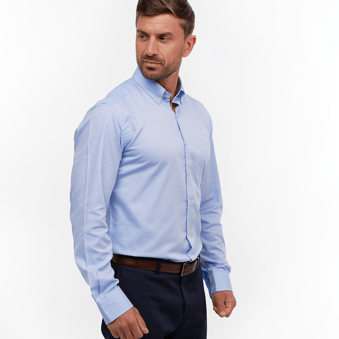 Royal Oxford Azure Casual Fit Shirt