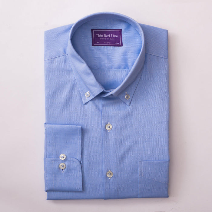 Royal Oxford Azure Casual Fit Shirt