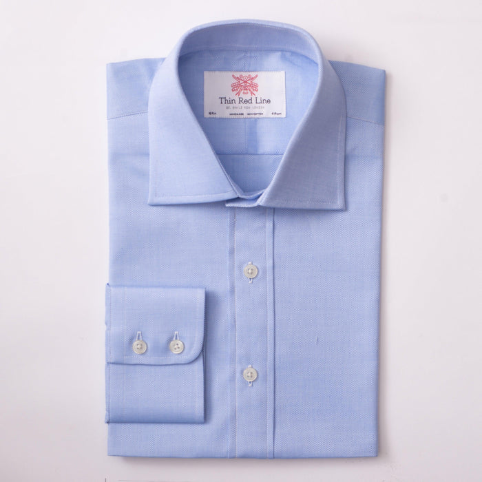 Royal Oxford Sky Formal Shirt - Thin Red Line