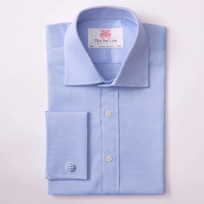 Royal Oxford Sky Formal Shirt- Thin Red Line