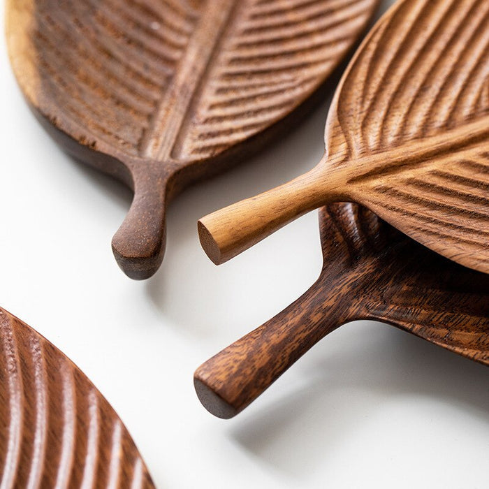 RUSTIC BITE WOODEN LEAF TRAY