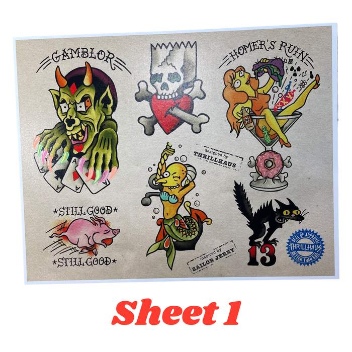 Sailor Thrillhaus Tattoo Flash