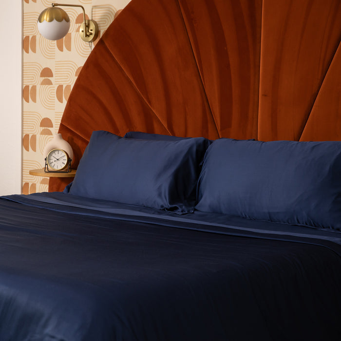 Sateen Duvet Cover in Deep Sleep