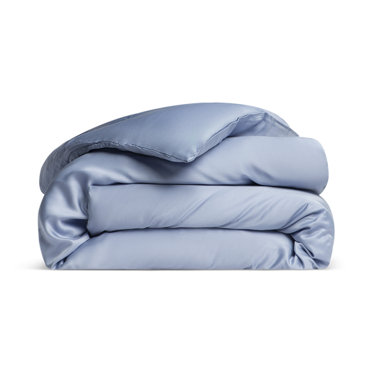 Sateen Duvet Cover in Dream Blue