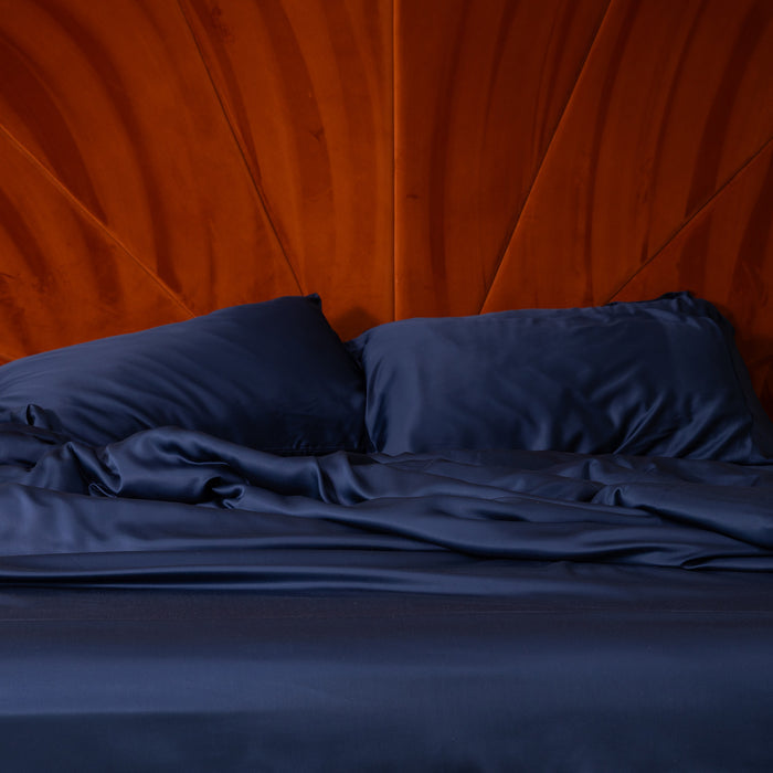 Sateen Pillowcase Set in Deep Sleep