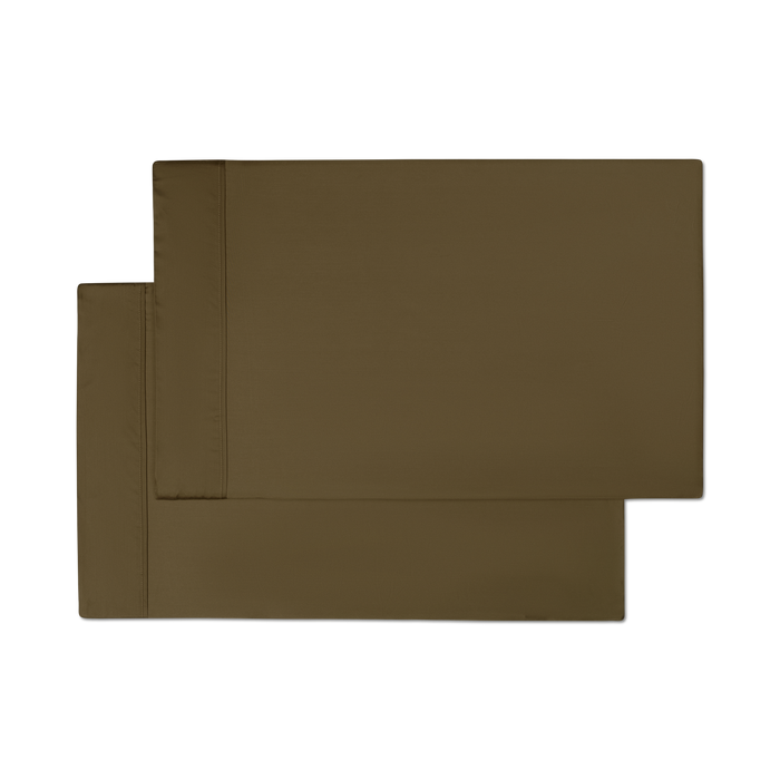 Sateen Pillowcase Set in Forest Green