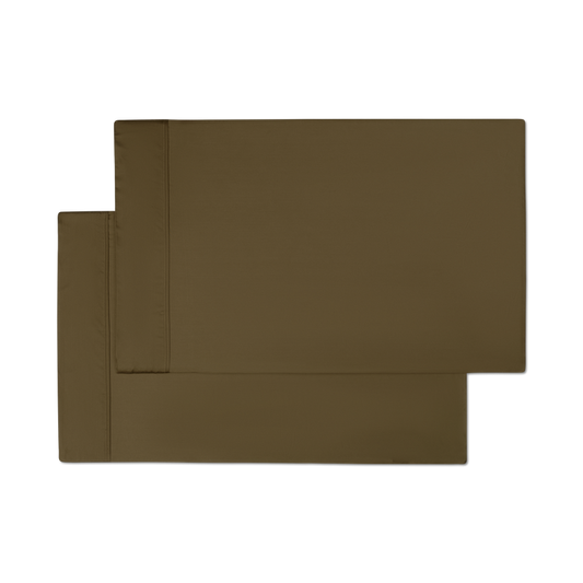 Sateen Pillowcase Set in Forest Green