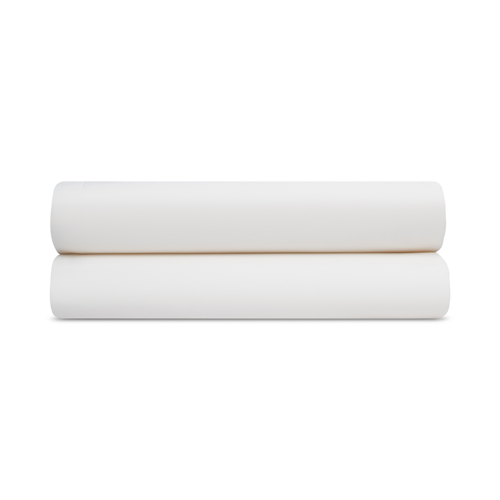Sateen Pillowcase Set in Ivory White