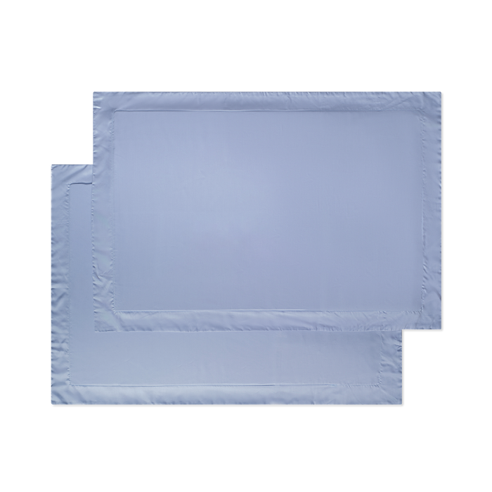 Sateen Sham Set in Dream Blue