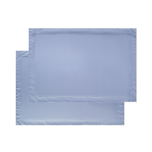 Sateen Sham Set in Dream Blue